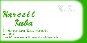 marcell kuba business card